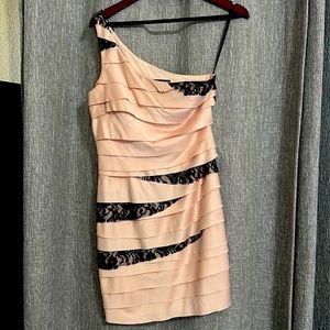 Light Pink and Black Lace Dress 🖤